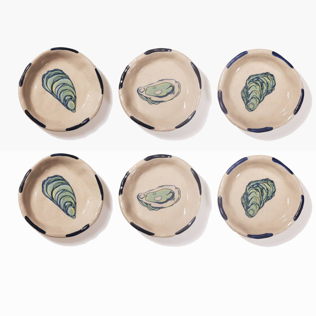 Mini Oyster Trinket Tray-Trinket Dish-Ceramic Tasting Bowl
