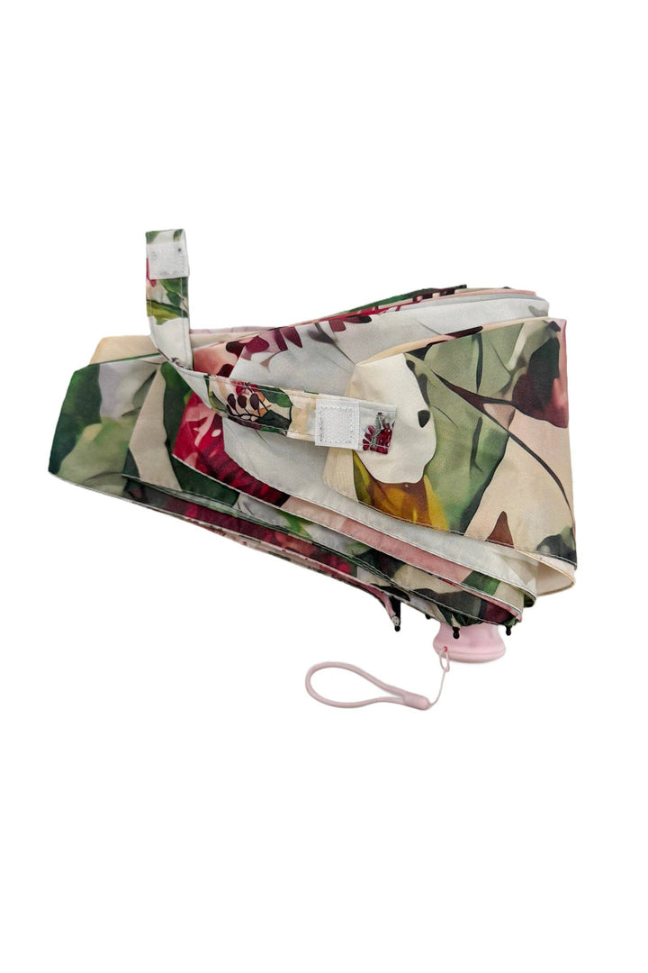 Floral Bloom Print Umbrella with Travel Case