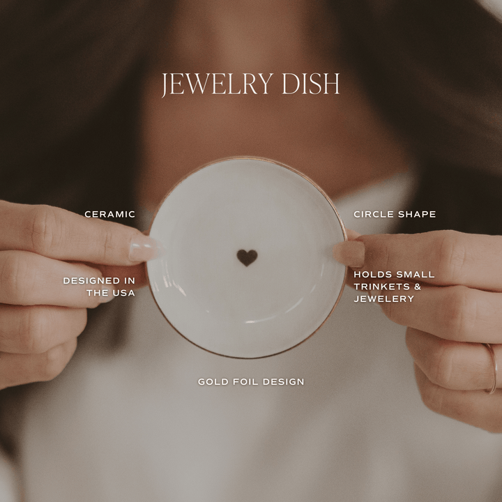 Gold Heart Trinket Dish
