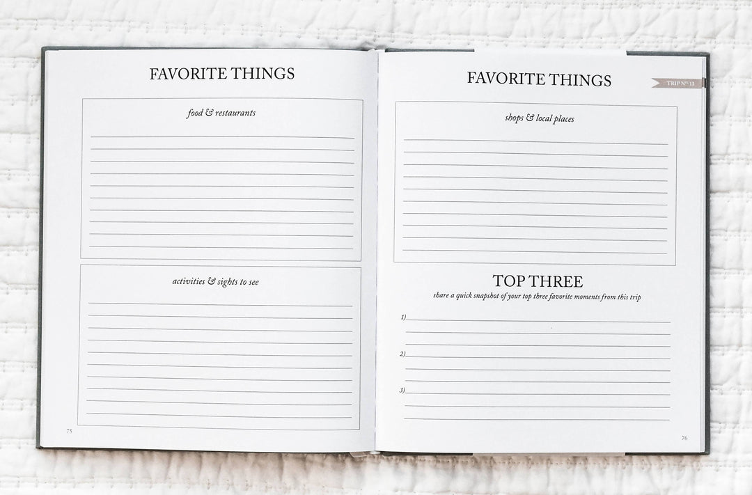 Travel Journal | Adventure Keepsake | Trip Adventure Book