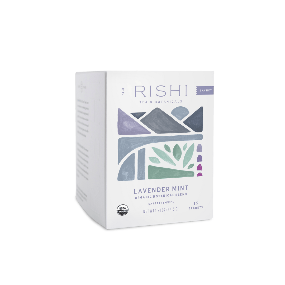 Lavender Mint Organic Herbal Tea Sachets