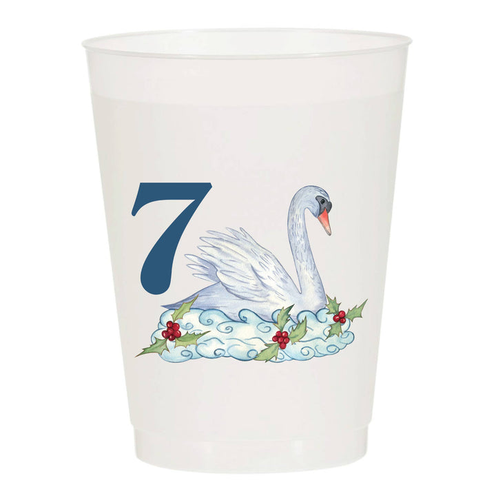 12 Days of Christmas Frosted Cups / 12 Cups - Christmas