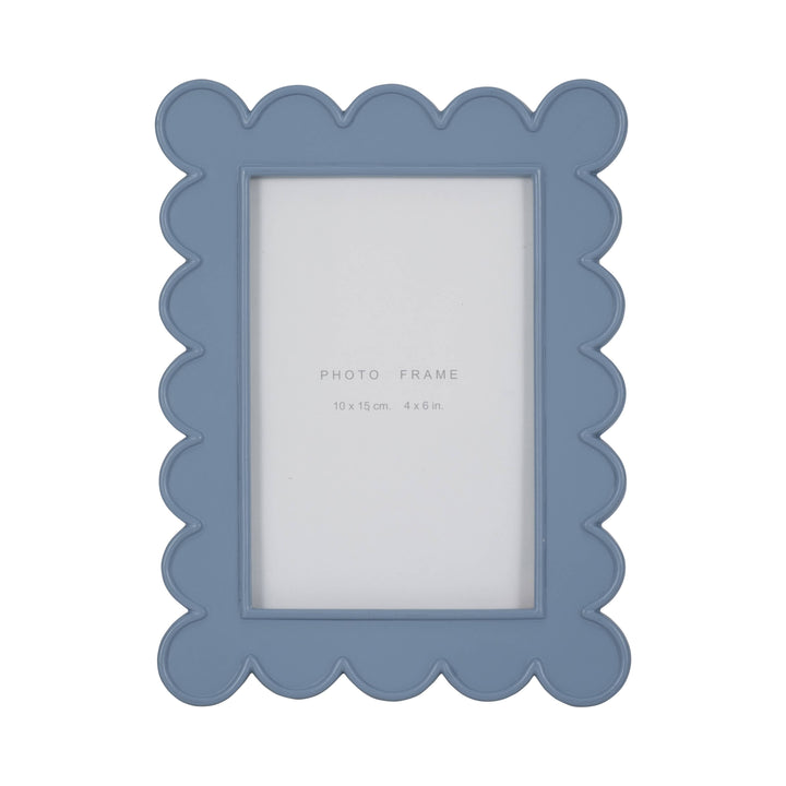 Blue Scallop Resin Frame