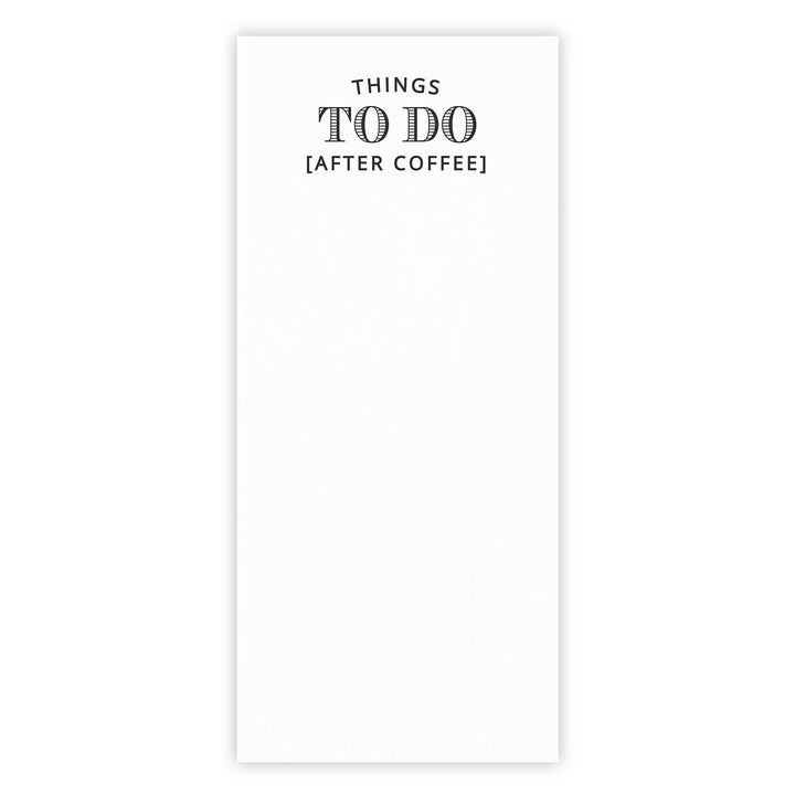 Things To Do (After Coffee) Notepaper in Acrylic Tray