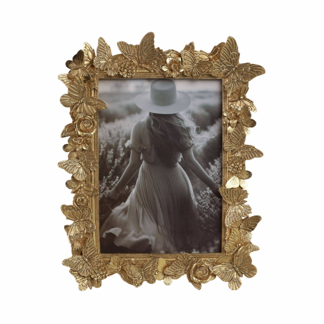 Butterfly Gold Resin Frame, 5x7