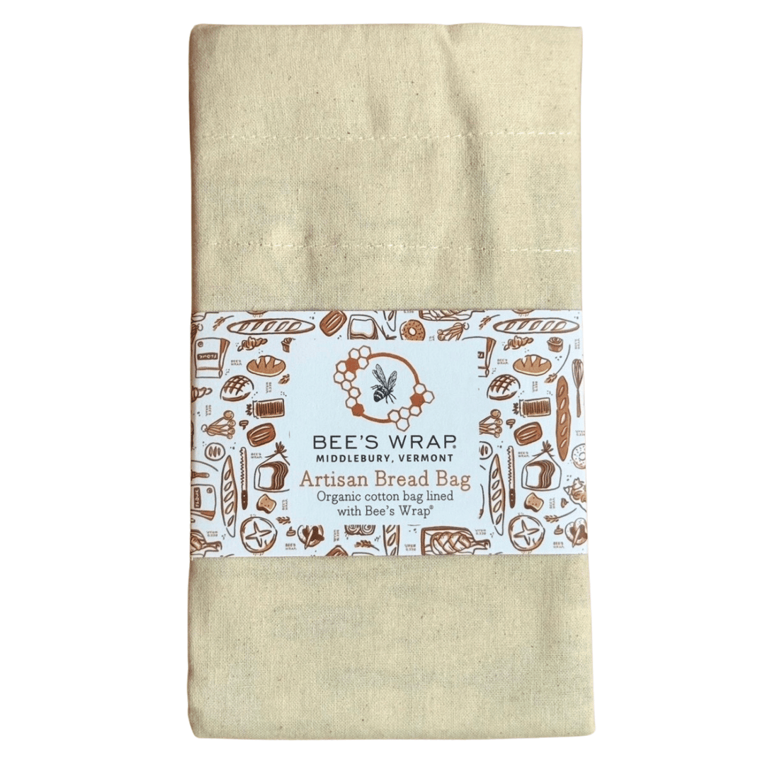 Bees Wrap Reusable Beeswax Lined Artisan Bread Bag - Natural