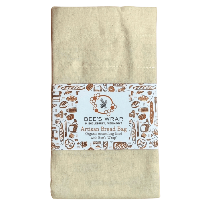 Bees Wrap Reusable Beeswax Lined Artisan Bread Bag - Natural