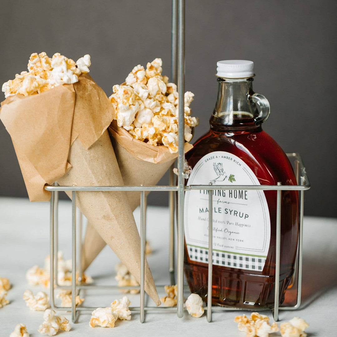 100% Certified Organic Maple Syrup - 12 oz Decorative Glass-Small Batch Specialty Gifts