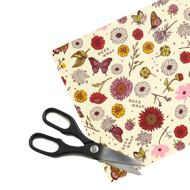 Bees Wrap Reusable Beeswax Food Wrap Roll - Meadow Magic