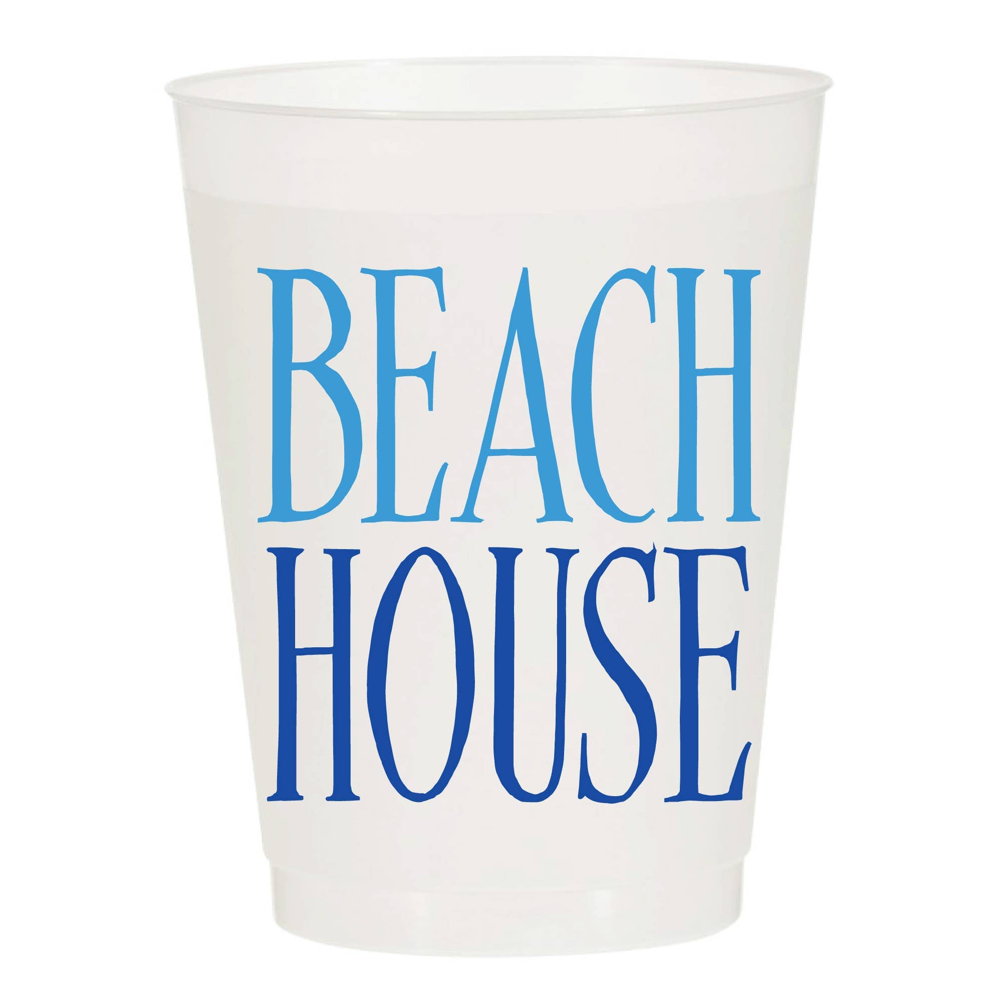 Sip Hip Hooray - Beach House Frosted Cups - Pack of 6