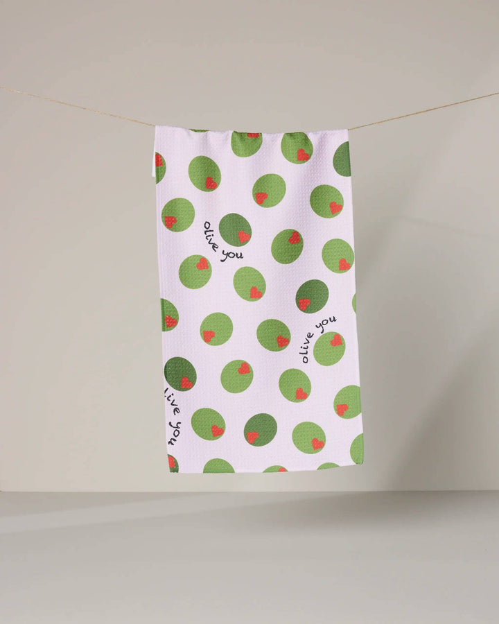 Olive You Bar Towel