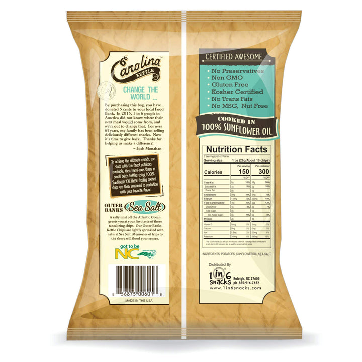 Sea Salt Carolina Kettle Chips 2 oz
