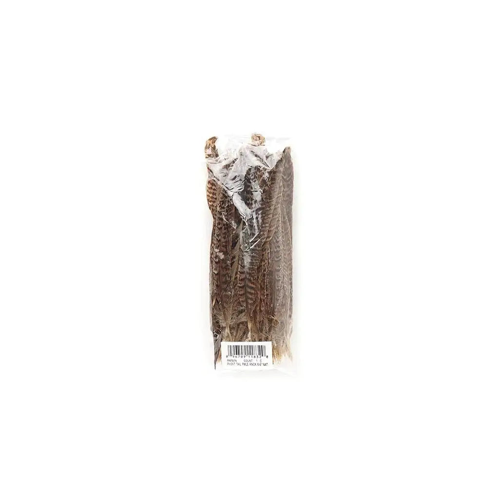 10 PC/PKG Female Ringneck Pheasant Tails 6-8"- Natural