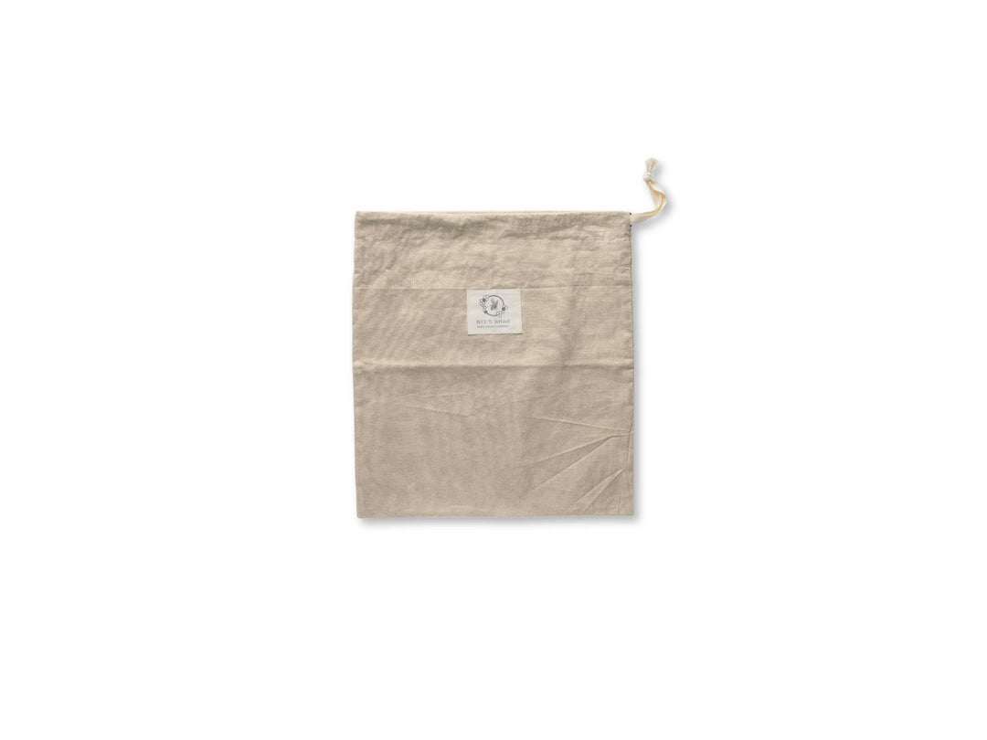 Bees Wrap Reusable Beeswax Lined Artisan Bread Bag - Natural