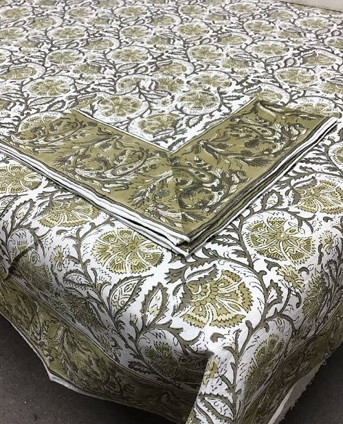 Tablecloth 60X60 Kalam Green