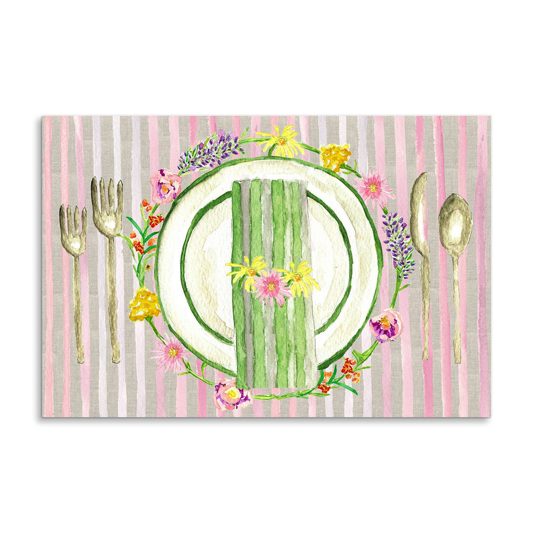 Floral Placesetting Paper Placemats