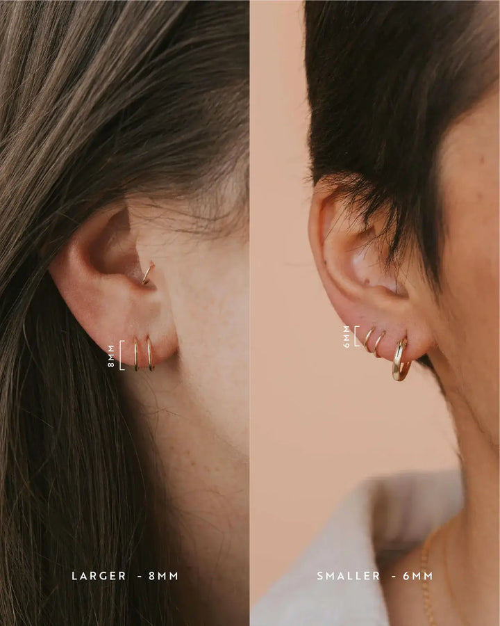 Tiny Twist Earrings | 14kt Gold Fill + Sterling Silver
