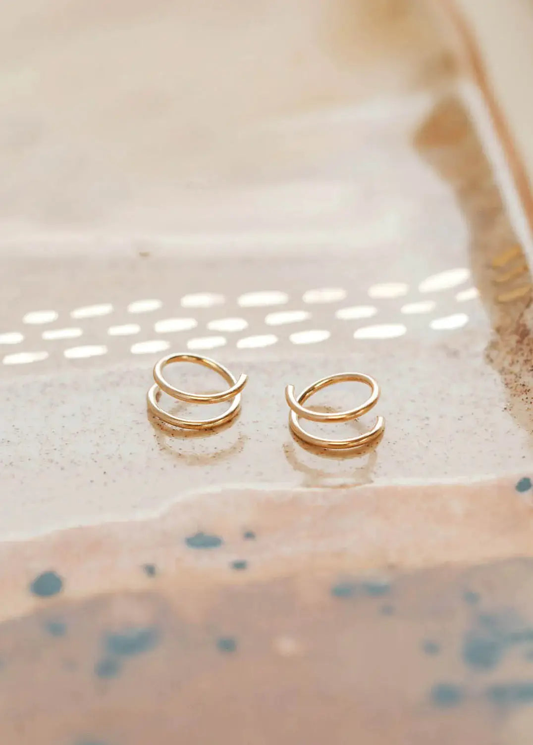 Tiny Twist Earrings | 14kt Gold Fill + Sterling Silver