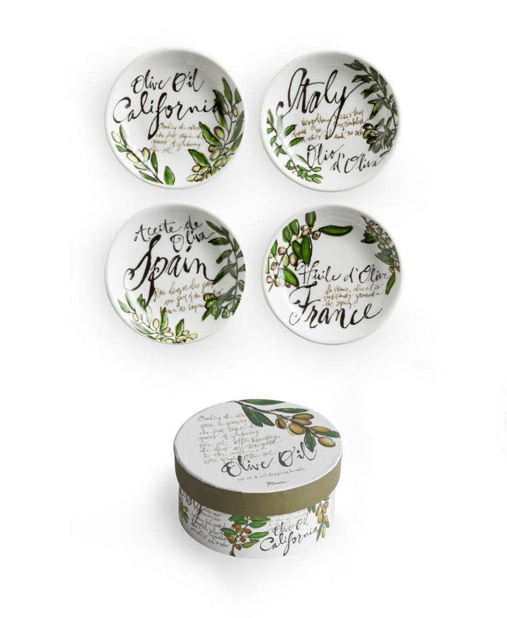 Olive Oil Dipping Dish S/4