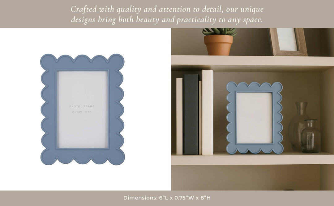 Blue Scallop Resin Frame