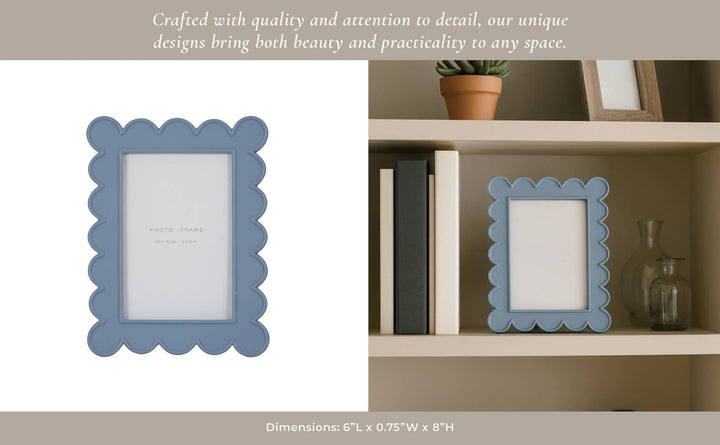 Blue Scallop Resin Frame