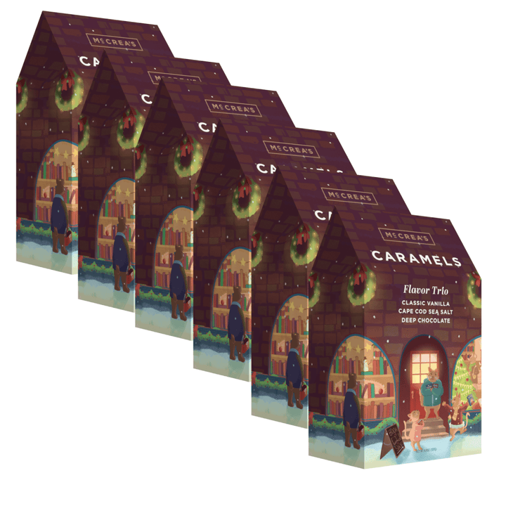 Holiday Bookshop Caramel Box-Vanilla, Sea Salt, Choc-case 6