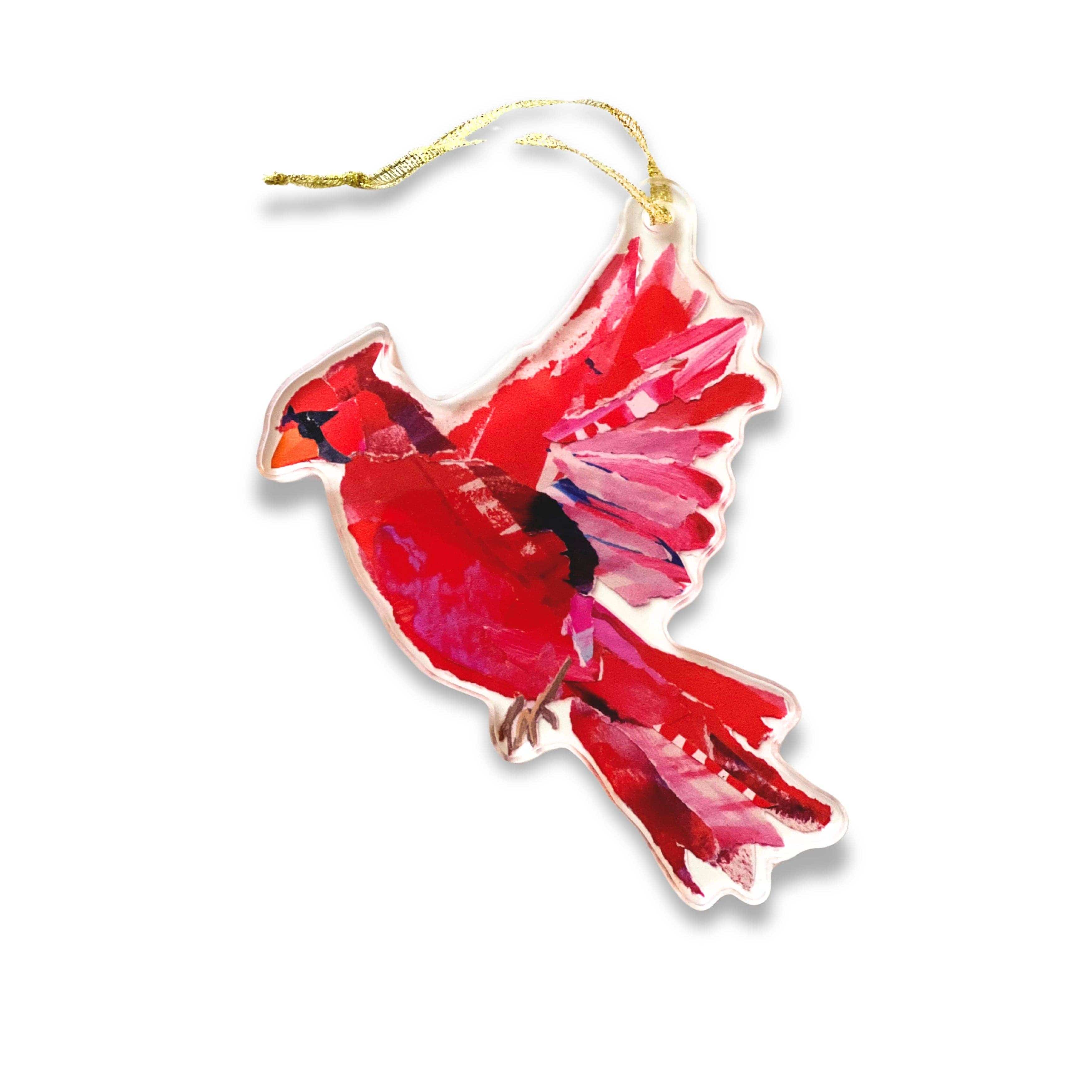Lauren Dunn Cardinal in Flight Ornament
