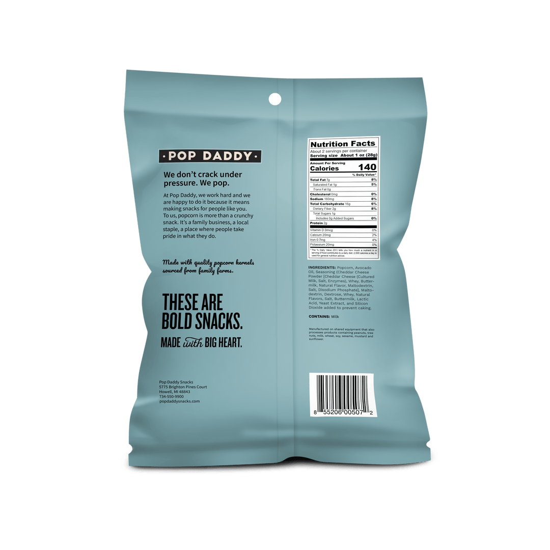 Flavored Popcorn - 2oz - Real White Cheddar