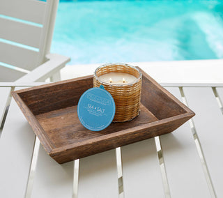 Blue Seaside captures a day at the beach with tangy citrus notes, marine accords and ripe Coconut. A hint of summer florals rest on a base of warm amber, musk and a touch of spicy sandalwood. Burn time 85+ hours. Made in the USA. 12oz.