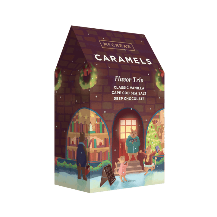Holiday Bookshop Caramel Box-Vanilla, Sea Salt, Choc-case 6