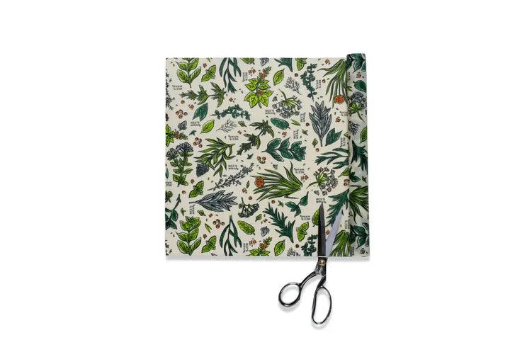 Bees Wrap Reusable Beeswax Food Wrap Roll - Herb Garden