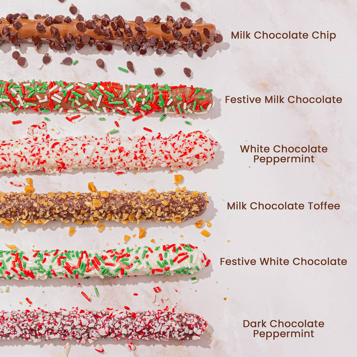 Nutcracker Chocolate-Covered Pretzel Gift Tin