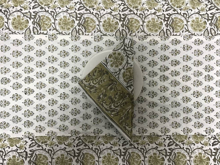 Tablecloth 60X60 Kalam Green
