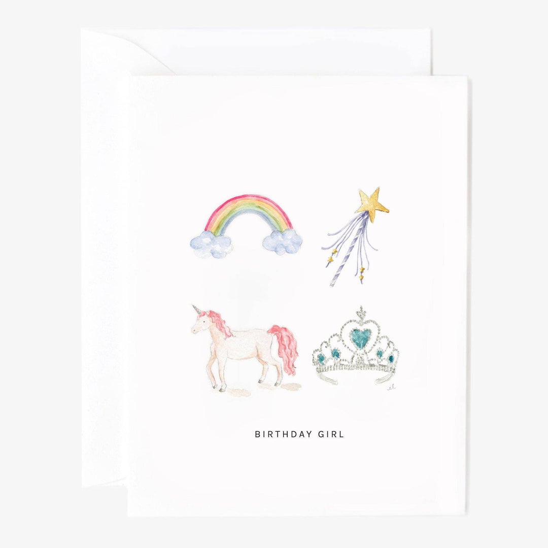 Birthday girl greeting card