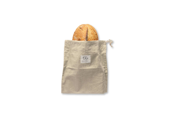 Bees Wrap Reusable Beeswax Lined Artisan Bread Bag - Natural