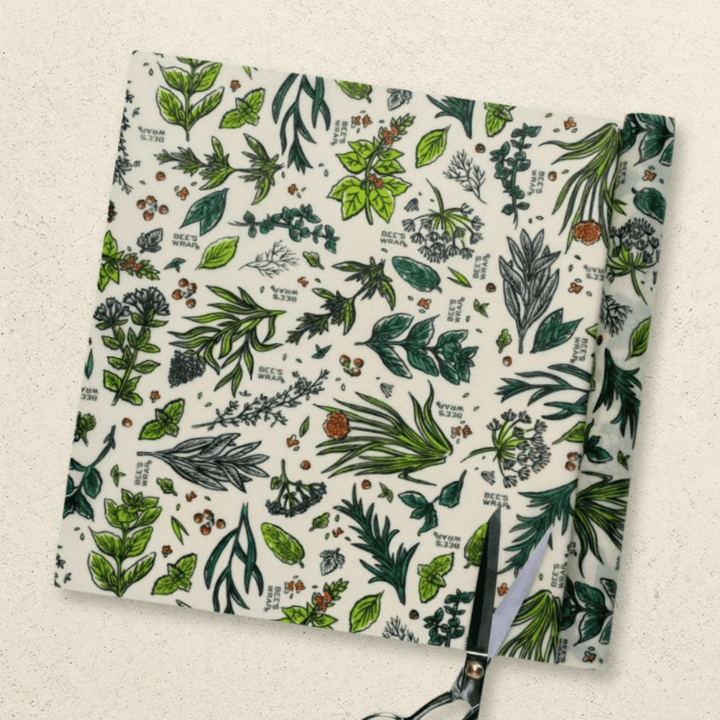 Bees Wrap Reusable Beeswax Food Wrap Roll - Herb Garden