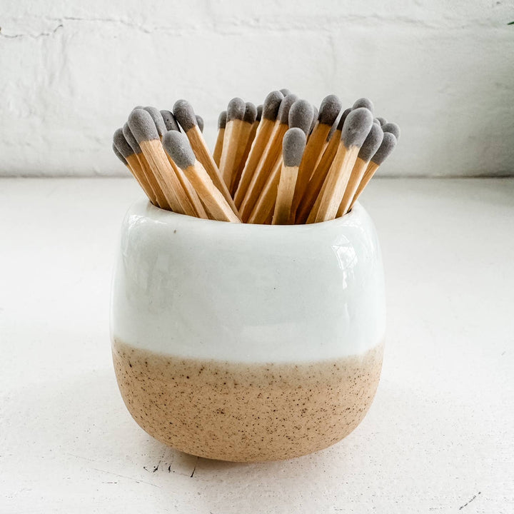 Ceramic Match Holder with Matches