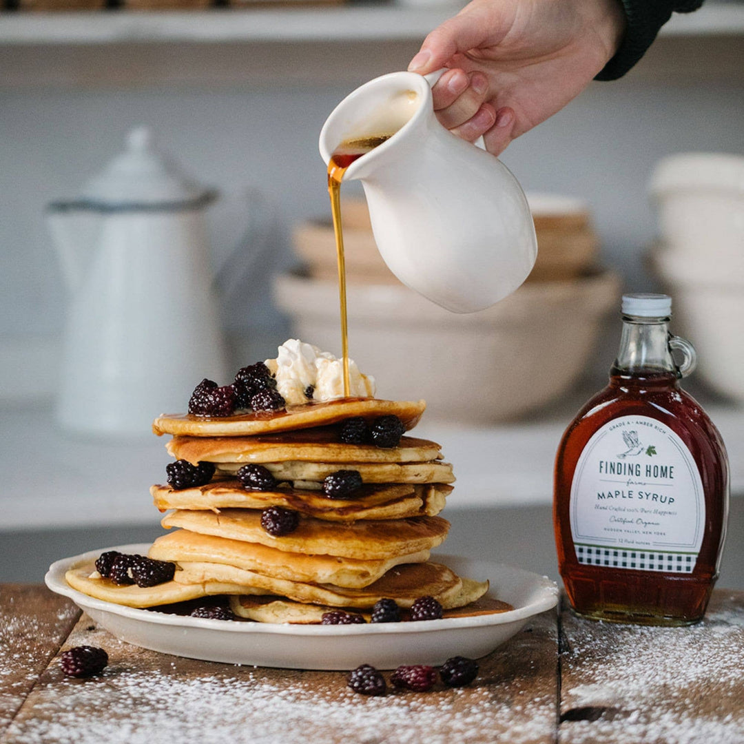 100% Certified Organic Maple Syrup - 12 oz Decorative Glass-Small Batch Specialty Gifts