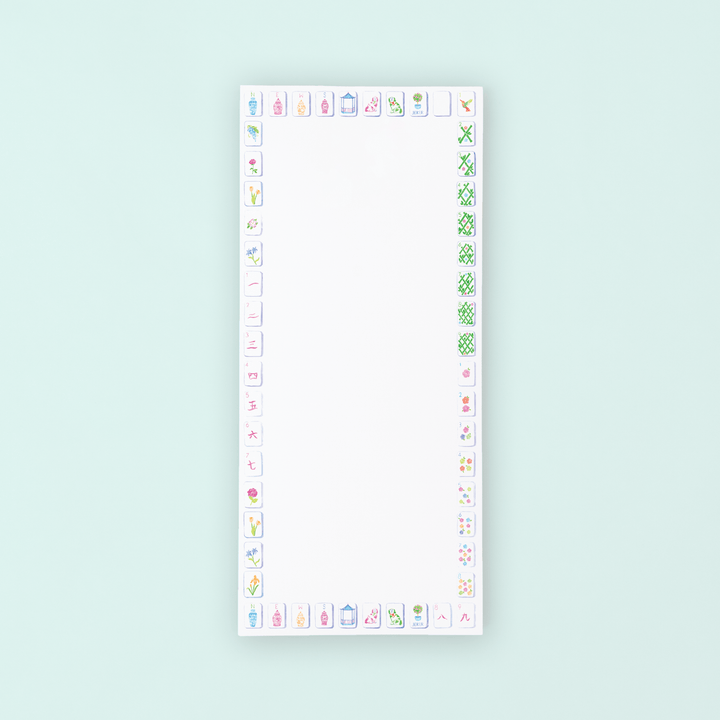 Vertical list of icons on a light blue background