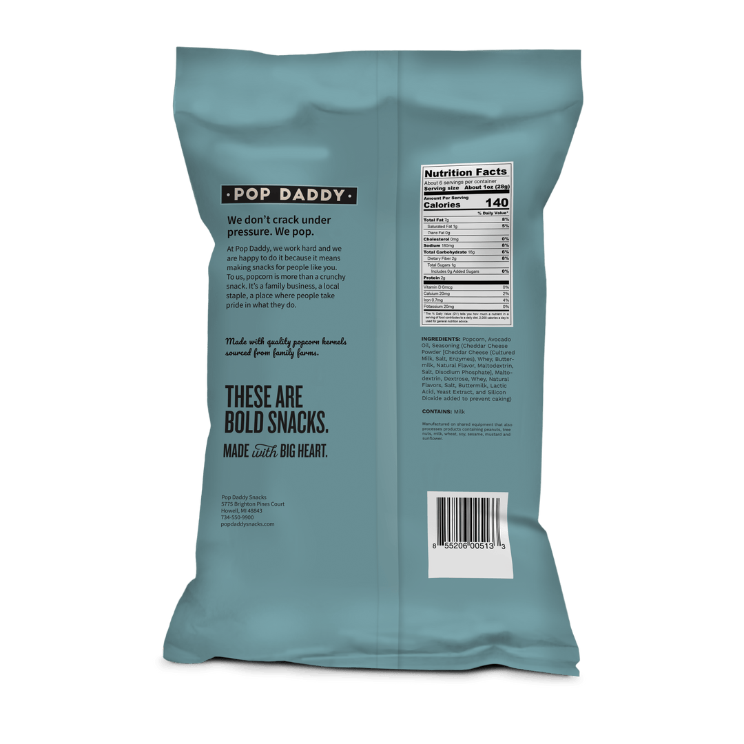 Flavored Popcorn- 6oz - Real White Cheddar