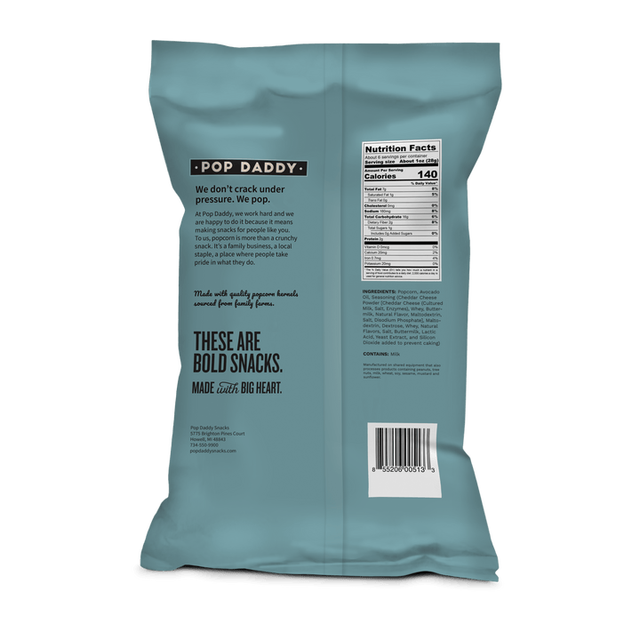 Flavored Popcorn- 6oz - Real White Cheddar