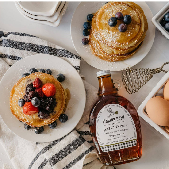 100% Certified Organic Maple Syrup - 12 oz Decorative Glass-Small Batch Specialty Gifts