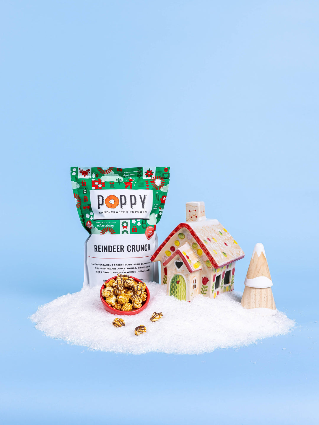 Reindeer Crunch Popcorn-Small Batch Specialty Gifts