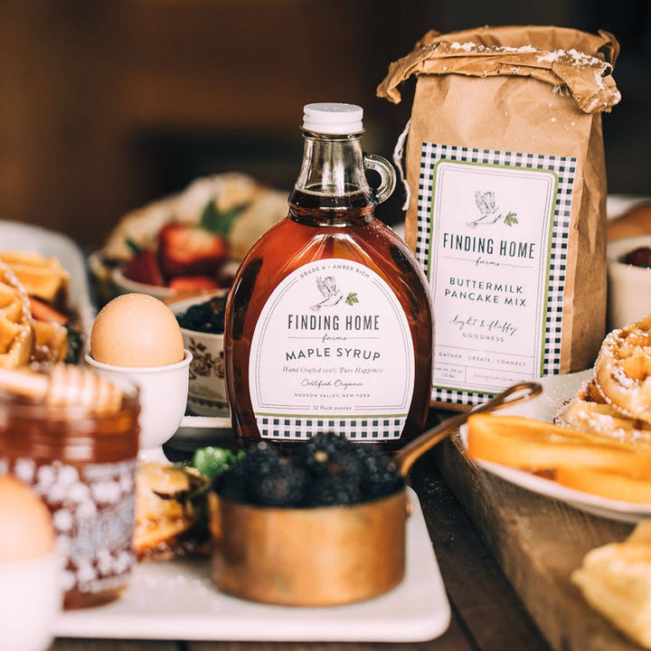 100% Certified Organic Maple Syrup - 12 oz Decorative Glass-Small Batch Specialty Gifts
