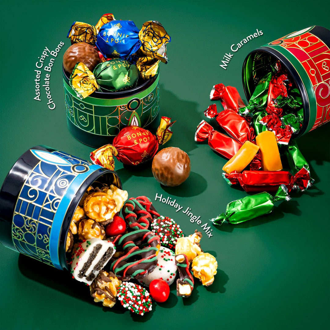 Christmas Gift Basket – Nutcracker Soldier Keepsake Tin Filled with Holiday Snack Mix