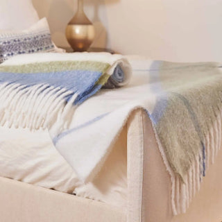 Super soft and oversized, and with stylish fringe detailing they look great as a decorative throw tossed ever so casually over a sofa, chair or bed and feel heavenly as a cozy blankie wrap! • 100% polyester • 50" x 60" — 5.5" fringe • machine washable