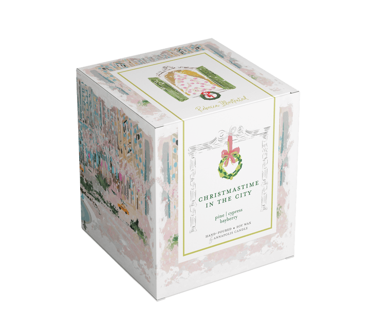 Image of the box of Christmas Time City Candle