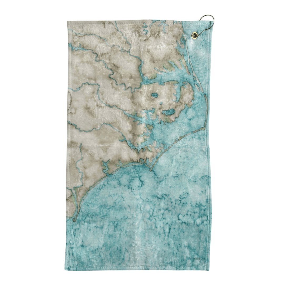 Towel with a textured design on a white background