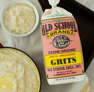 These grits are made from select North Carolina grown non-genetically modified white corn. The corn is ground on antique millstones, then sifted to perfection, retaining all of the natural corn oils to produce a rich corn flavor exactly as it would have tasted generations ago. 30oz