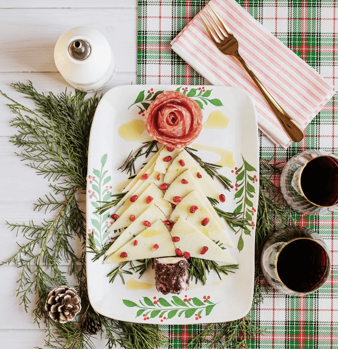 Vietri Aria Holiday Platter